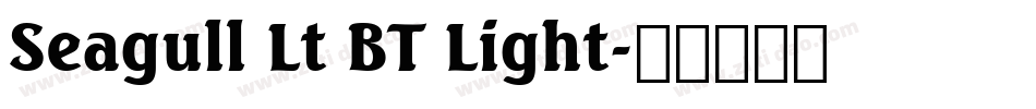 Seagull Lt BT Light字体转换